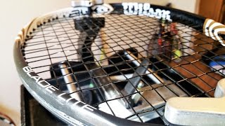 How to String a Tennis Racquet Commentary  Wilson Blade [upl. by Jeana]