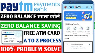 Paytm Paytm Bank Account Opening Process 2023  Paytm Payment Bank Me Account Kaise Banaye 100 [upl. by Paris428]