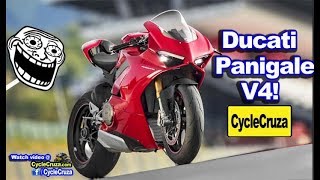 2018 Ducati Panigale V4 UNVEILED Sounds Like MotoGP Bike [upl. by Marolda]