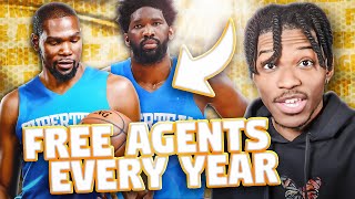 What If ALL Players Were Free Agents Every SEASON in NBA 2K22 [upl. by Lea25]