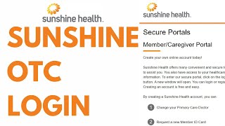 Sunshine Health OTC login Benefits Insurance Catalog 2024 ⏬👇 [upl. by Esenej]