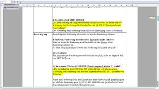 11 Zweiterwerb einer Hypothek Schema §§ 398 1154 1153 I BGB Forderungsfiktion §1138 BGB usw [upl. by Dyol]