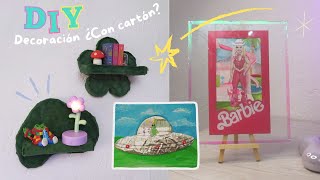 DIY Decoración en TENDENCIA súper BARATO ¿Usando cajas de cartón AESTHETIC [upl. by Eerdna719]