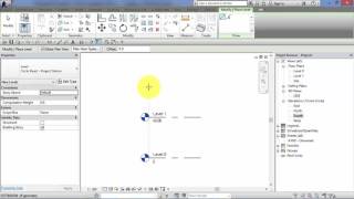 Module 3 Unit 4 Revit Architecture Levels [upl. by Aihseym]