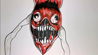 How To Draw Bridge Worm From Trevor Hendersons Creations Step By Step Jumpscare [upl. by Ayimat972]