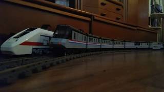 Lego ICE and Metroliner XXL  13 and 14 Cars  each over 3 meters in the living room  Eisenbahn [upl. by Vita132]