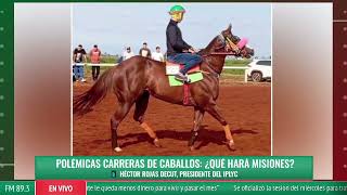 Polémicas carreras de caballos ¿qué hará Misiones  Héctor Rojas Decut presidente del IPLyC [upl. by Ahsercul]