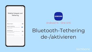 BluetoothTethering aktivieren oder deaktivieren  Samsung Android 14  One UI 6 [upl. by Lazor]