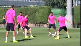 Suarez Nutmeg Vermaelen in training P [upl. by Avika]