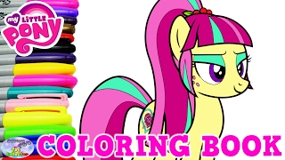 My Little Pony Coloring Book Sour Sweet Shadowbolts MLP Episode Surprise Egg and Toy Collector SETC [upl. by Mccurdy]