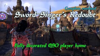 Elder Scrolls Online  Fully decorated SwordSingers Redoubt player home [upl. by Ardy573]