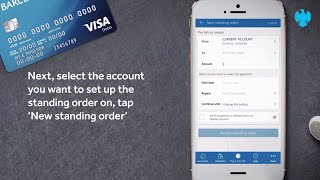 The Barclays app  How to manage standing orders [upl. by Graner]