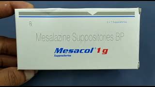 Mesacol 1g Suppositories  Mesalazine Suppositories BP  Mesacol 1gm Suppositories Uses Side effects [upl. by Atteloiv]