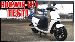 HORWINEK1 TEST ⚡ MODELL2021 ⚡ Speed  Fahrwerk  Reichweite  ERoller Review  Horwin EK1TEST [upl. by Leamhsi]