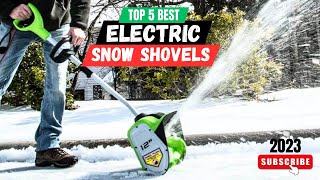 Top 5 Best Electric Snow Shovels Of 2023  Electric Snow Shovel [upl. by Darsie]