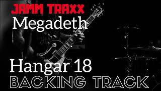 Megadeth Hangar 18  Backing Track  With Guide Guitar [upl. by Noral]