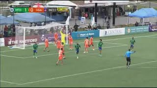 Miami FC falls short to Hartford Athletic 32 [upl. by Nylahs]