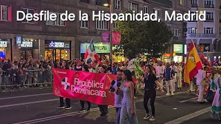 Representación Dominicana en Desfile de la Hispanidad Madrid [upl. by Suirradal487]