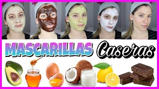 5 Mascarillas Caseras para tener la PIEL PERFECTA Y BONITA SIN ACNÉ Y SIN MARCAS  NatyGloss [upl. by Aruol475]