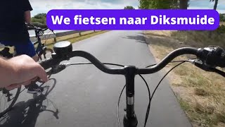 MET DE FIETS LANGS DE IJZER NAAR DIKSMUIDE [upl. by Yssac869]