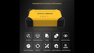 2021 SVCI MDI2 Super Vehicle Communication Tool Compatible with Third party Custom J2534 Protocol [upl. by Akihc]