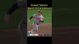 Some big Grand Slams from April baseball shorts mlb [upl. by Panaggio]