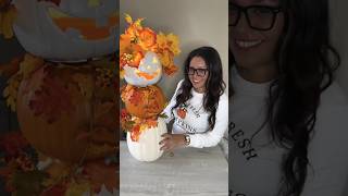 Pumpkin Topiary DIY falldiy fallcrafts [upl. by Tennies]