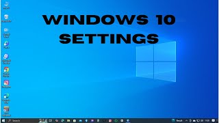 Windows 10 Settings You should change now [upl. by Eirallih145]