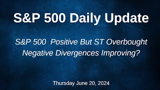 SampP 500 Daily Market Update for Thursday June 20 2024 [upl. by Airelav]