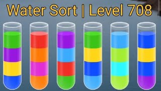 Water Sort  Level 708 [upl. by Ahsekar]