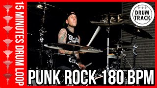 Drum Beat 180 bpm  Groove Drum Track 180 BPM Punk Rock  Batería 180 BPM Punk Rock [upl. by Betti565]