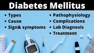 Diabetes Mellitus  Types  Causes  Sign and Symptoms  Pathophysiology  Complications [upl. by Lehte439]