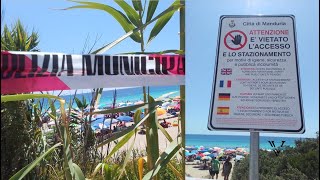 quotIl fiume è inquinatoquot divieto di balneazione a San Pietro in Bevagna blitz sulla spiaggia [upl. by Fletch]