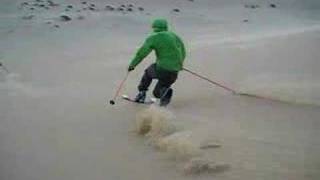 Telemark sandskiing in Namibia [upl. by Herrah]