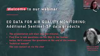 Webinar EO Data for Air Quality Monitoring [upl. by Lalad554]