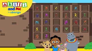 STORYTIME Akili and the Alphabet Wall  New Words with Akili and Me  African Educational Cartoons [upl. by Salaidh]