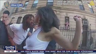 NYPD body camera video show incident with woman thrown to ground [upl. by Jessamyn]