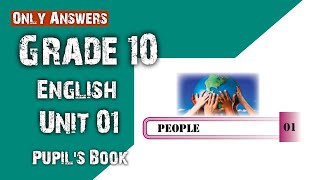 Grade 10 English Pupils Book Unit 1 Answers  Grade 10 English unit 1 [upl. by Natala493]