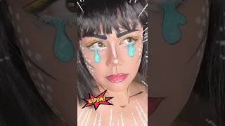 POP ART MAKEUP INSPIRATION 💥 makeuptutorial comics makeup popartmakeup [upl. by Eirallih]