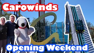 Carowinds Opening Weekend 2024 [upl. by Ehudd]