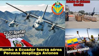 Spartan C27J y Helicópteros Mi17 peruanos son desplegados en Ecuador‼️🇵🇪🇪🇨🔥😱 [upl. by Giarla647]