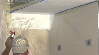 How to Paint a Ceiling with a Graco Magnum Paint Sprayer [upl. by Elorak]