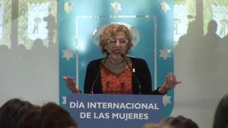 Discurso de Manuela Carmena el 8 de Marzo [upl. by Erihppas]