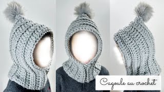 Comment faire une cagoule au crochet en SEULEMENT 2H 🧶 Tuto crochet facile rapide 🧶 Toutes tailles [upl. by Mohsen571]