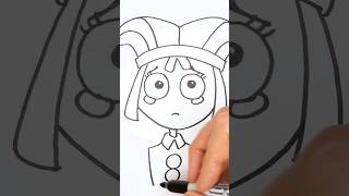 How to Draw Pomni from The Amazing Digital Circus Compilation Timelapse Fun to watchStep by step [upl. by Wallach]