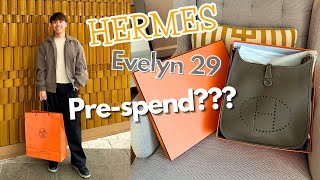 Hermes Evelyn 29 Etoupe Unboxing  Prespend New Price in 2024 First Impression Macau [upl. by Pelligrini]