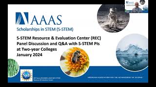 2024 SSTEM Proposal Preparation Webinar TwoYear College Panel [upl. by Stoddard972]