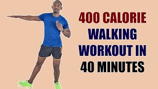 400 CALORIE Walk At Home Workout for Beginners BURN FAT ALL OVER [upl. by Ahsienel]