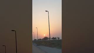 Golden Horizon A Stunning Sunset Timelapsedubai travel love sunset [upl. by Bluma135]