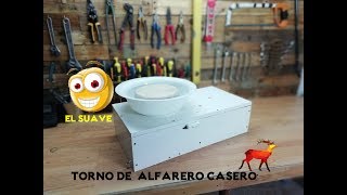 HACEMOS UN TORNO DE ALFARERO CASERO [upl. by Netsoj]